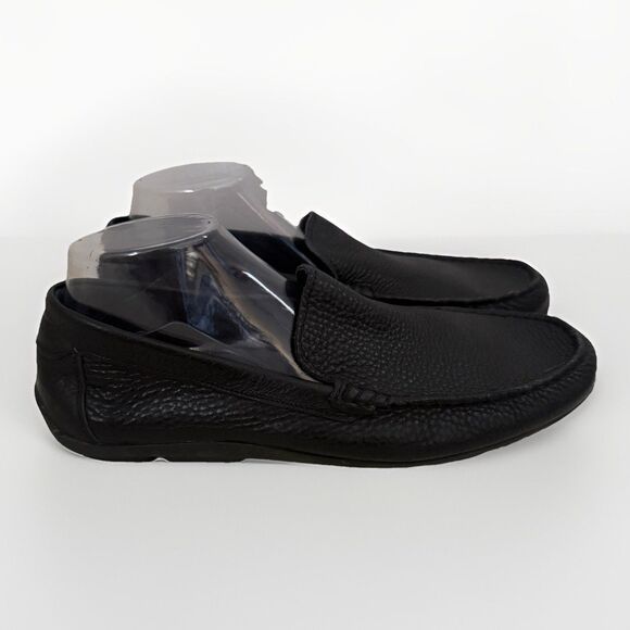 Tommy Bahama Nassau Venetian Loafers Men\'s 10.5D Black Leather Driving Slip On 1